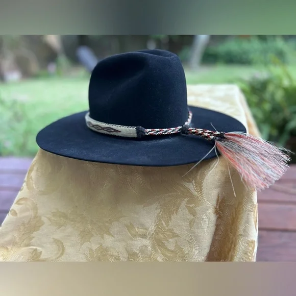 Serratelli 5x Beaver western cowboy hat with horsehair hat band - Picture 10 of 16